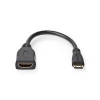 Nedis CVGB34590BK02 High Speed ??hdmi™-kabel Met Ethernet Hdmi™ Mini-connector Hdmi™ Output 4k@30hz 10.2 Gbps 0.20 M Rond Pvc Zwart Doos - thumbnail