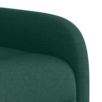 Fauteuil verstelbaar stof donkergroen - thumbnail