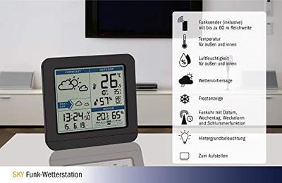 TFA Dostmann Sky 35.1152.01 Draadloos weerstation Verwachting voor 2 dagen Aantal sensoren max.: 1 stuk(s)