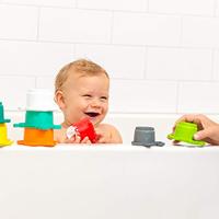 Badkoffer met 16 items INFANTINO blauw - thumbnail