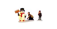 Lemax frosty's friendly greeting s/2 verlichte kerstdorp accessoire 1999 - thumbnail