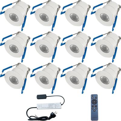 Velvalux LED Veranda Spot Set 12 Stuks - 3W - 4000K - Dimbaar - IP65