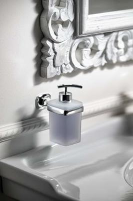 Zeepdispenser Sapho Aida Hangend 270 ML Chroom / Satijnglas