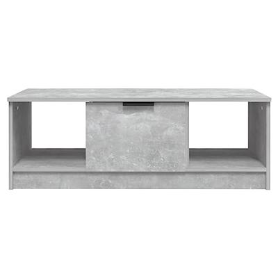 Salontafel 102x50x36 cm bewerkt hout betongrijs