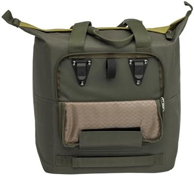 New Tas looxs kota shopper | oslo | olijfgroen/geel | 24l
