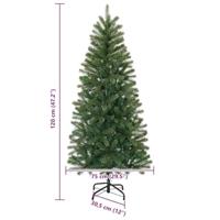 VidaXL Kunstkerstboom met 150 led met standaard groen 120 cm pe en pvc - thumbnail