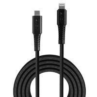 LINDY USB-kabel USB 2.0 Apple Lightning stekker, USB-C stekker 3.00 m Zwart 31288 - thumbnail