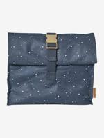 Lunchbox van gecoat katoen marineblauw met sterren - thumbnail