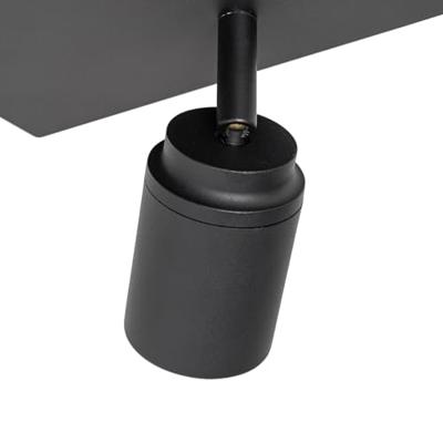 QAZQA Smart badkamer spot zwart vierkant IP44 incl. 3 Wifi GU10 -