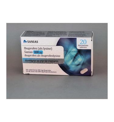 Sanias Ibuprofen (als Lysine) Sanias 400mg Tabletten