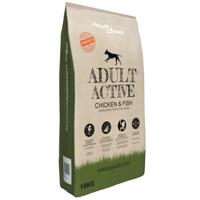 VidaXL Premium hondenvoer droog adult active chicken & fish 15kg - thumbnail
