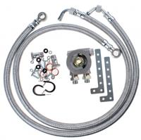 Racimex inbouwset oliekoeler 3/4 inch met thermostaat THS chroom - thumbnail