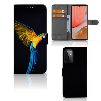Samsung Galaxy A72 | Telefoonhoesje | Met pasjeshouder | Papegaai Samsung Galaxy A72 | Telefoonhoesje | Met pasjeshouder | Papegaai
