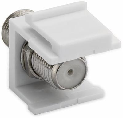 Goobay Goobay 79474 Keystone Modul SAT Antenne Verbinder F Buchse SAT Koaxial Kabel F-inbouwmodule Keystone 1 stuk(s)