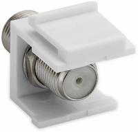Goobay Goobay 79474 Keystone Modul SAT Antenne Verbinder F Buchse SAT Koaxial Kabel F-inbouwmodule Keystone 1 stuk(s) - thumbnail