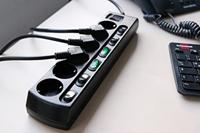 Brennenstuhl 1153110116 power uitbreiding 2 m 6 AC-uitgang(en) Binnen Zwart - thumbnail