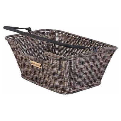 Basil capri rattan look - fietsmand - achterop - bruin