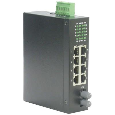 ROLINE Industriele Switch 7x RJ-45, 1x ST, unmanaged