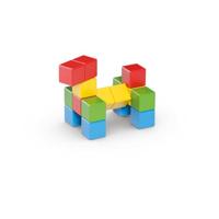 Magnetische blokken - GEOMAG - Creatieve set - 16 stuks - Educatief - Gerecycled plastic - Vanaf 12 maanden - thumbnail