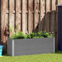 VidaXL Plantenbak verhoogd 150x50x54 cm hkc grijs - thumbnail