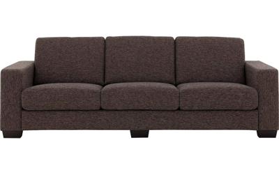 Goossens Bank N-joy Divana bruin, stof, 4-zits, stijlvol landelijk