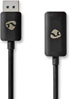 Nedis CCGP37108BK02 Displayport-adapter Displayport Male Hdmi™ Output 8k@30hz Vernikkeld Recht 0.20 M Rond Tpe Pvc Zwart Envelop - thumbnail