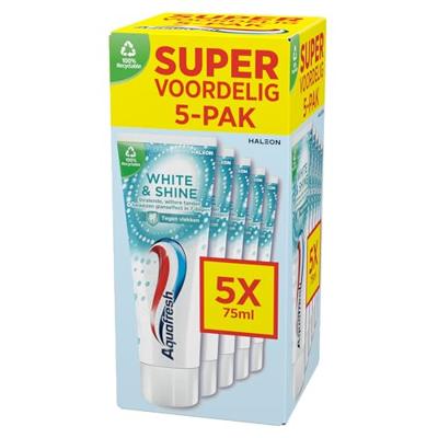 Aquafresh White & Shine Tandpasta 5-Pack Aquafresh White & Shine Tandpasta 5-Pack