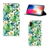 Apple iPhone X | Xs Smart Cover Orchidee Groen - thumbnail
