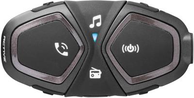 Interphone Cellularline ACTIVE | Motorfiets Bluetooth Communicatiesystemen - 4 motorrijders 1Km - Een Gespreksduurtijd van 20 uur - Radio RDS, Music, Gps, Mobile - Single