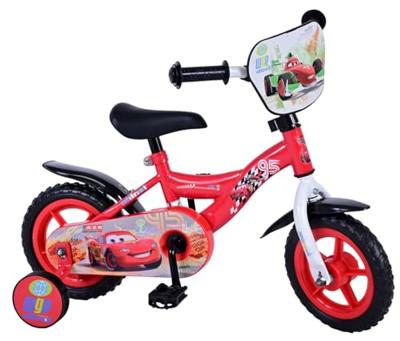 Disney Autos Disney cars kinderfiets - jongens - 10 inch - rood - doortrapper
