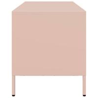 Tv-meubel 68x39x43,5 cm koudgewalst staal roze - thumbnail