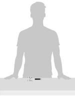 Buffelhoornfluit 65cm dubbeltonig fluiten en trillen - thumbnail