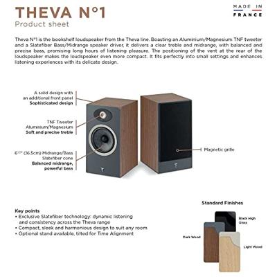 Focal: Theva N1 Boekenplank speakers - 2 Stuks - Light Wood