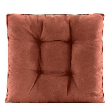 Loungekussen Florence zitting - terracotta - 60x60x8 cm