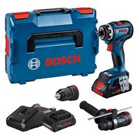 Bosch Blauw GSR 18V-90 FC Accuboormachine | 18V 4.0Ah in L-Boxx + GFA 18-M en GFA 18-H - 06019K6205 - thumbnail