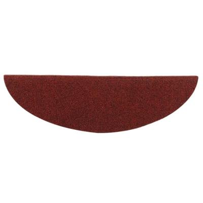 VidaXL Trapmatten zelfklevend 10 st 56x17x3 cm bordeaux rood halfrond - thumbnail