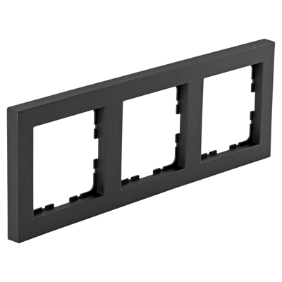 Q-Link S-Line Afdekraam | 3-voudig | Verticaal/Horizontaal | Zwart - 66.095.24