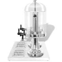 VidaXL Dubbele sapdispenser roestvrij staal 2x8 l - thumbnail