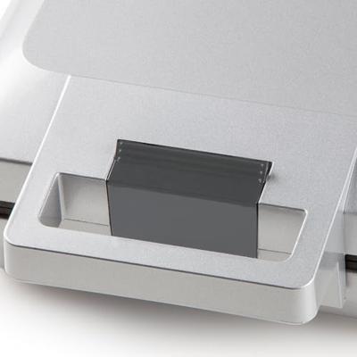 DOMO DO9250W Wafelijzer Anti-aanbaklaag, Controlelampje, Inklapbaar Zilver