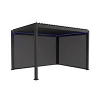 sweeek - 3x4m elektrische aluminium pergola met LED verlichting + 3m - thumbnail