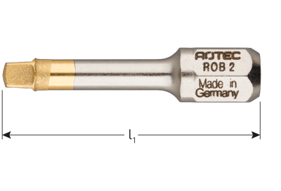 Schroefbit SQD 2x30mm, 'IMPACT-DIAMOND' | 10 stuks