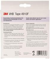 3M VHB™ 4910F 4910F193 Dubbelzijdige tape VHB 4910F Transparant (l x b) 3 m x 19 mm 1 stuk(s) - thumbnail