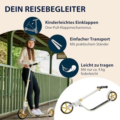 Hudora big wheel step 215 scooter - sand