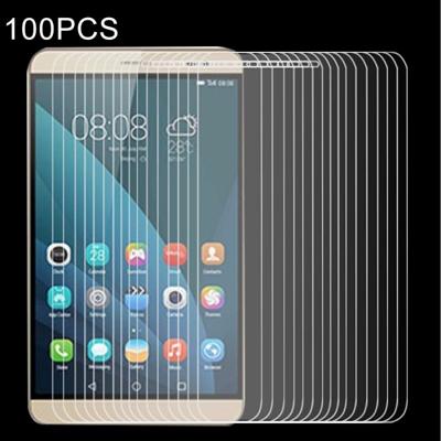 100 stuks voor Huawei MediaPad X 2 0.4 mm 9 H + oppervlaktehardheid 2.5D Explosieveilig gehard glas-Film