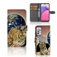Samsung Galaxy A33 5G | Telefoonhoesje | Met pasjeshouder | Roofdieren - thumbnail