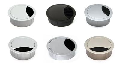 BACHMANN LOOP ROUND kabeldoorvoer, grijs