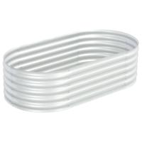VidaXL Plantenbak verhoogd 160x80x44 cm gegalvaniseerd staal zilver - thumbnail