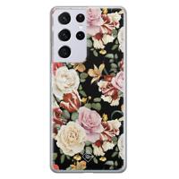 Samsung Galaxy S21 Ultra siliconen hoesje - Flowerpower - thumbnail