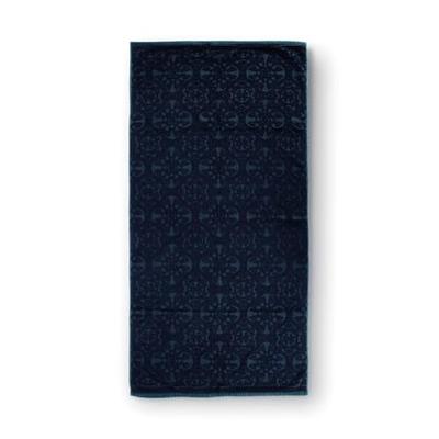 Pip Studio Pip Studio Handdoek Tile de Pip Dark Blue 55x100