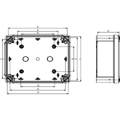 Schneider Electric NSYTBP16128 PC-behuizing 105 x 164 x 87 Polycarbonaat Grijs-wit (RAL 7035) 2 stuk(s) Schneider Electric NSYTBP16128 PC-behuizing 105 x 164 x 87 Polycarbonaat Grijs-wit (RAL 7035) 2 stuk(s)